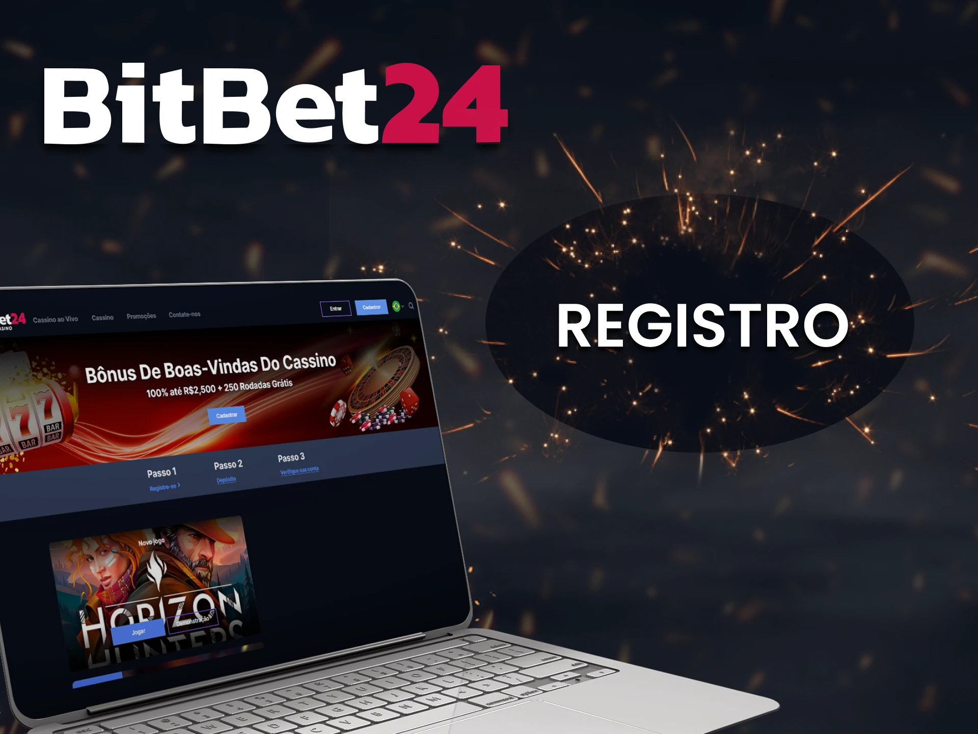 Cadastre-se no site BitBet24 para jogos e apostas.