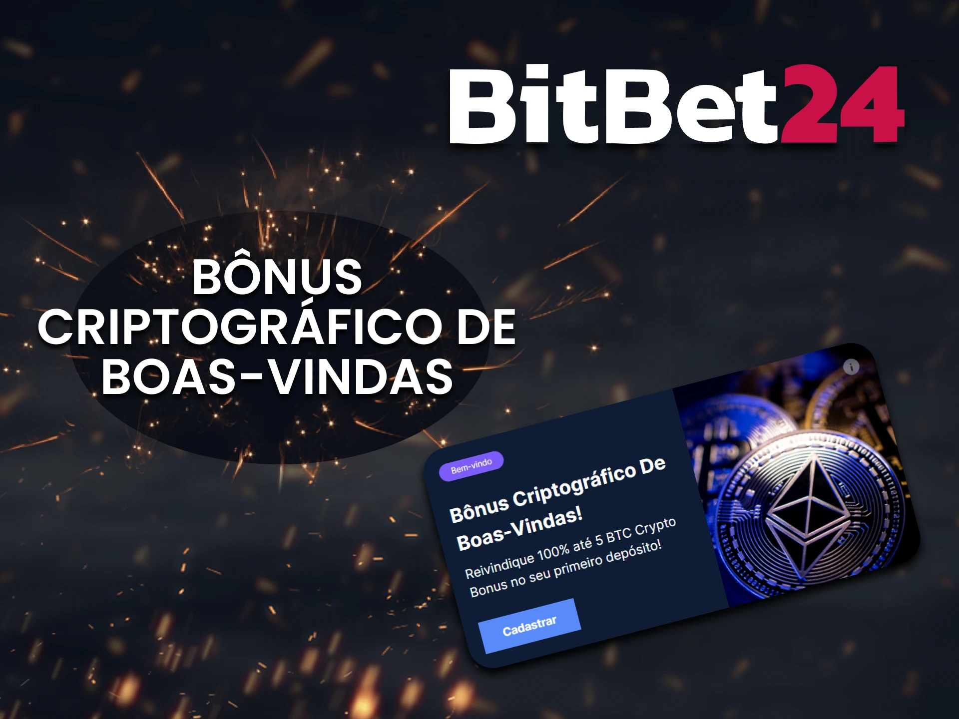 Obtenha seu bônus de boas-vindas em criptomoeda do BitBet24.